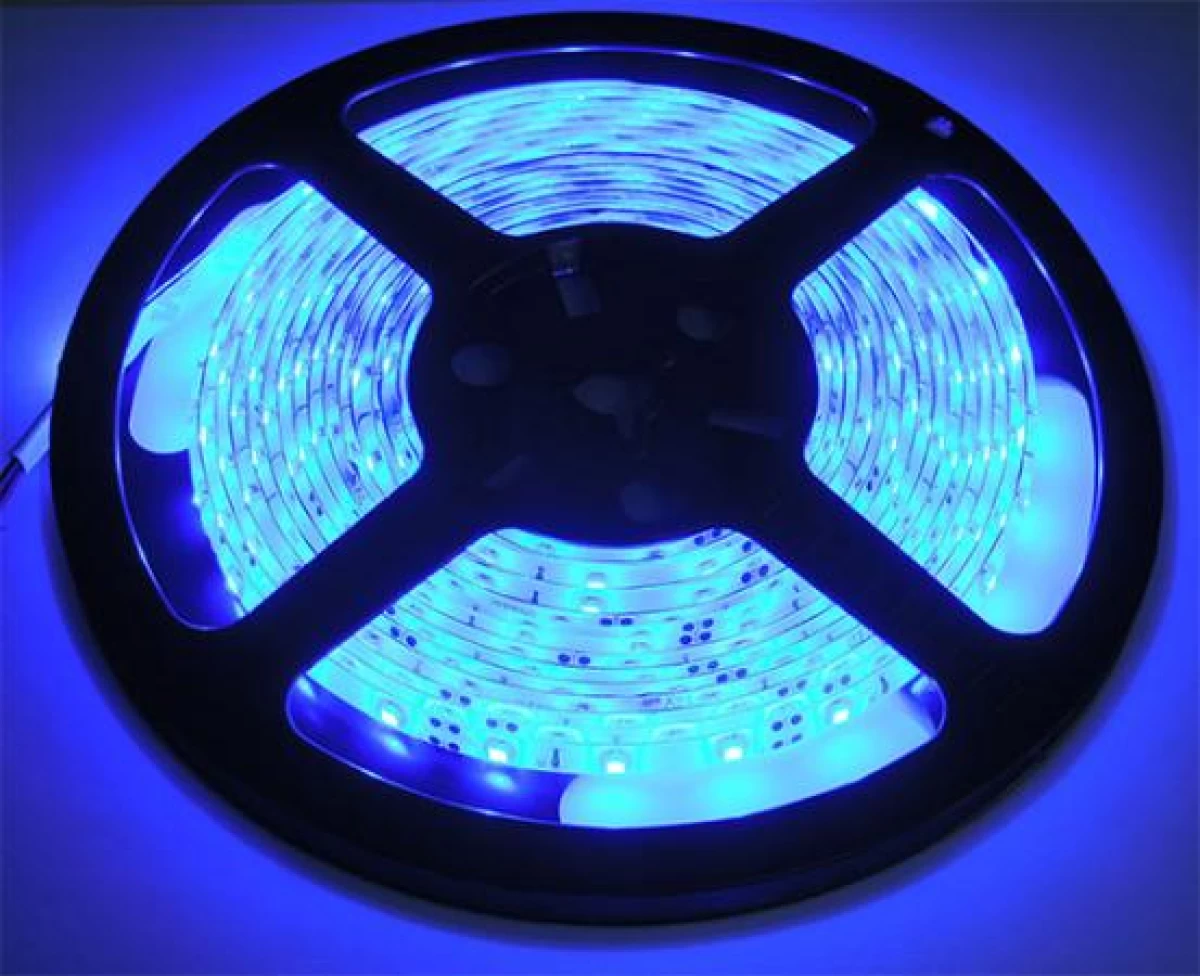 LEDテープライト 5M 発光色選択 白ベース 電源付き 3528W-5M-X-2A