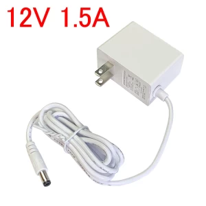 変圧器 AC100V→DC12V変換 1.5A電源アダプタ- LEDテープライト用 12V-1A5