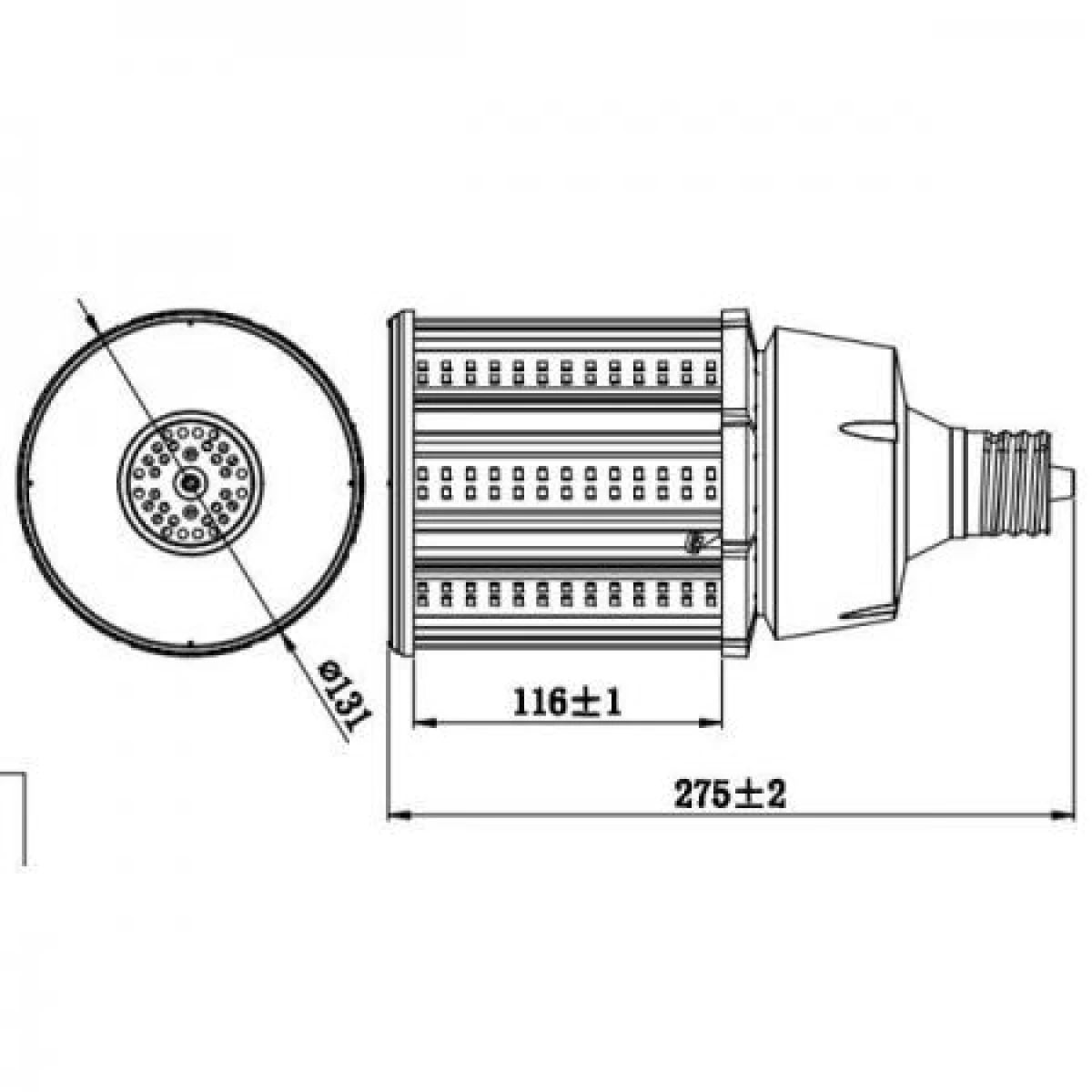 LED電球 コーンライト E39　100W 昼白色 防水 E39-conel-100w