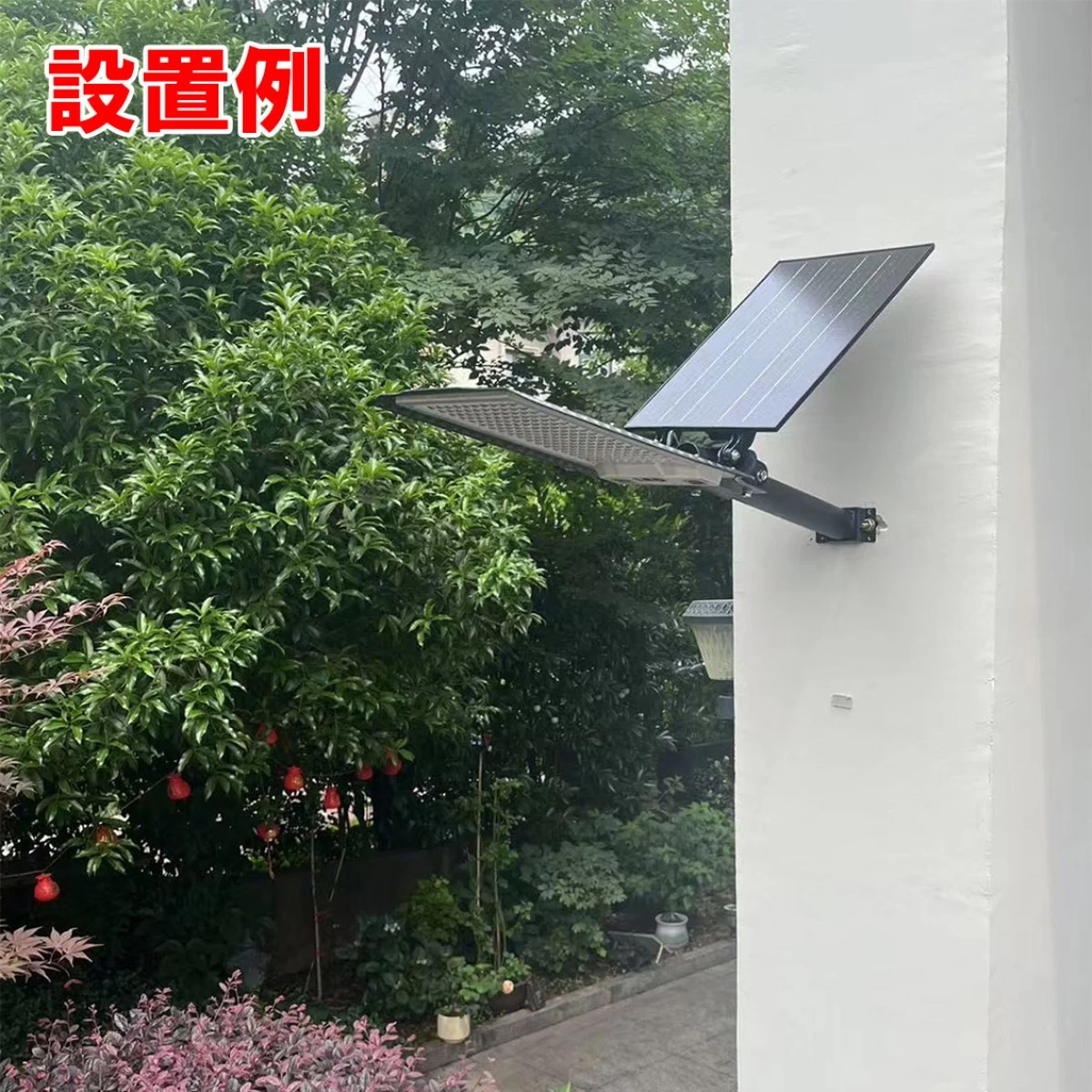 ソーラー 街路灯 外灯 LEDライト 夜間自動点灯 リモコン付 高輝度 駐車場 防犯 配線不要 投光器 XFLD-X