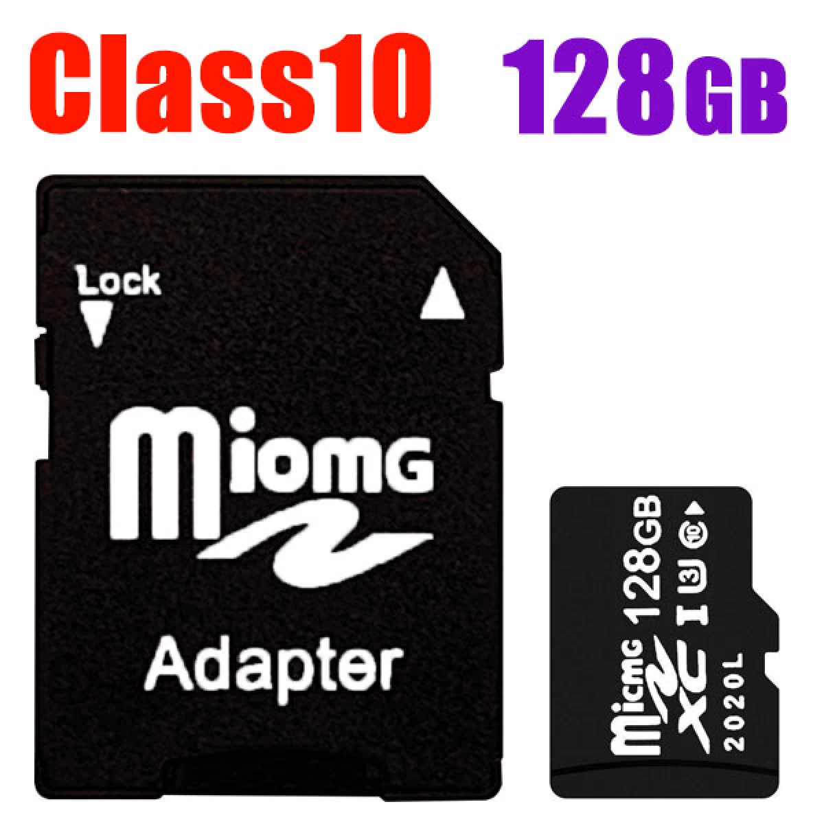 MicroSDカード　SD変換アダプタ付 容量128GB　高速 SD-128G