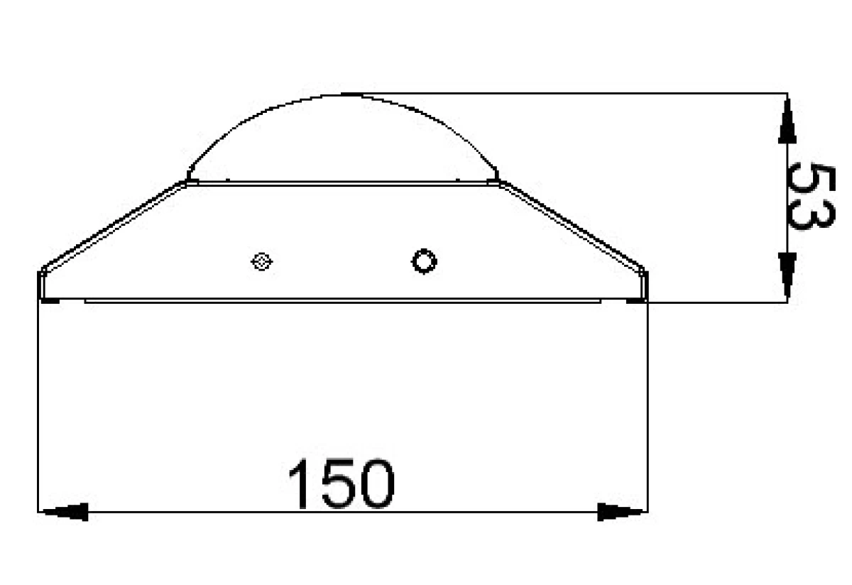 LEDベースライト 逆富士形 20W型2灯相当 63cm 昼光色 BASE-60