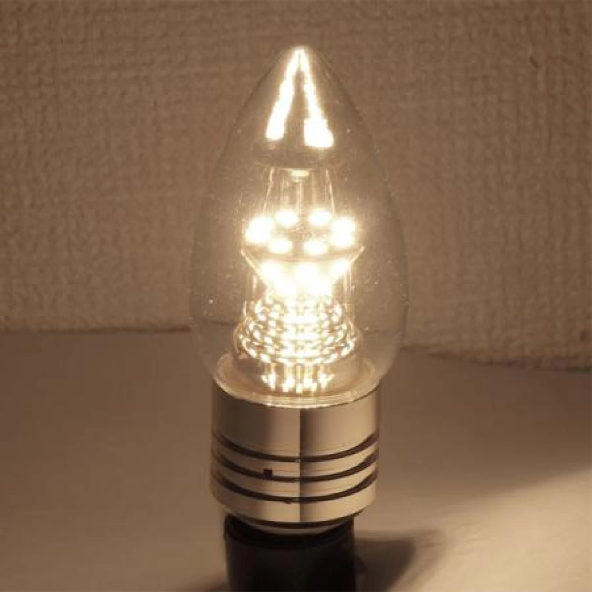 LED電球 E17 シャンデリア球　高輝度 電球色 消費5W [E17-CDL-5W-Y]